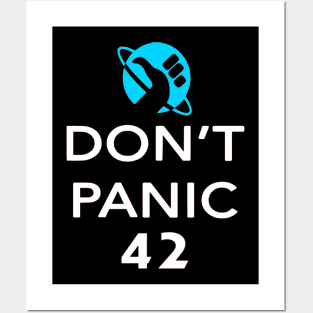 Don't Panic! - Hitchhikers Guide to the Galaxy Posters and Art